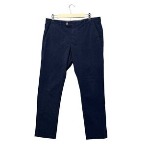 Ted Baker Men's Casual Pants Blue Size 34x30 Straight Leg Cotton Blend Chino
